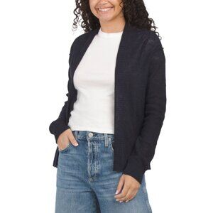 MICHAEL STARS Admiral Linen Blend Christie Open Cardigan
